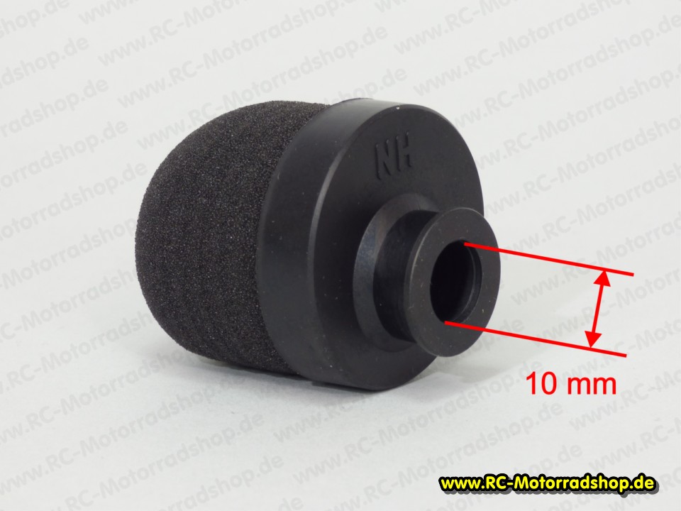LF-21110: Schaumstoff Luftfilter für Anschluss bis ca. Ø10mm LF-21110